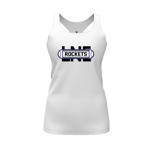 [FT0TRBWH-FYS-LOGO1] Decker Racerback Tank Top (Female Youth S, White, Logo 1)