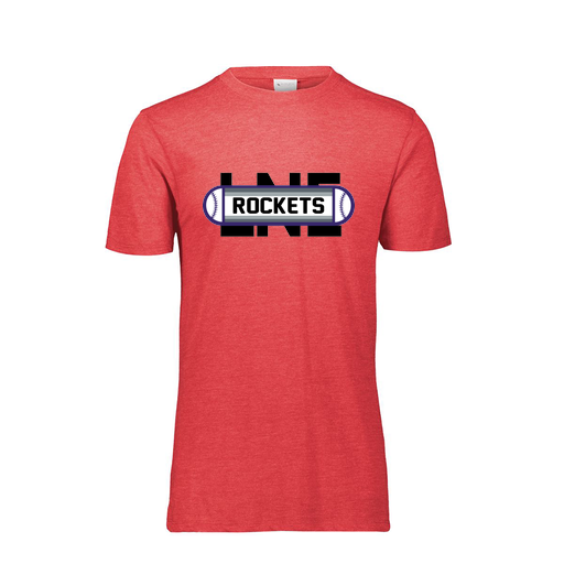 [FTSCUBRD-YS-LOGO1] Decker Youth Tri-Blend T-Shirt - Short Sleeve (Youth S, Red, Logo 1)