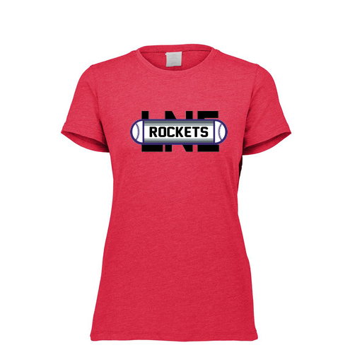 [FTSCUBRD-FAXS-LOGO1] Decker Women's Tri-Blend T-Shirt - Short Sleeve (Female Adult XS, Red, Logo 1)
