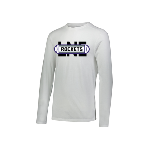 [FTLCUBWH-YS-LOGO1] Decker Youth Tri-Blend T-Shirt - Long Sleeve (Youth S, White, Logo 1)